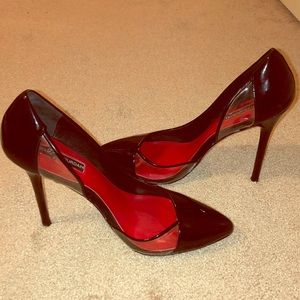 Charles Jourdan Black patent leather pumps